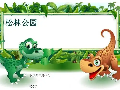 小学五年级作文《松林公园》800字(共11页PPT)