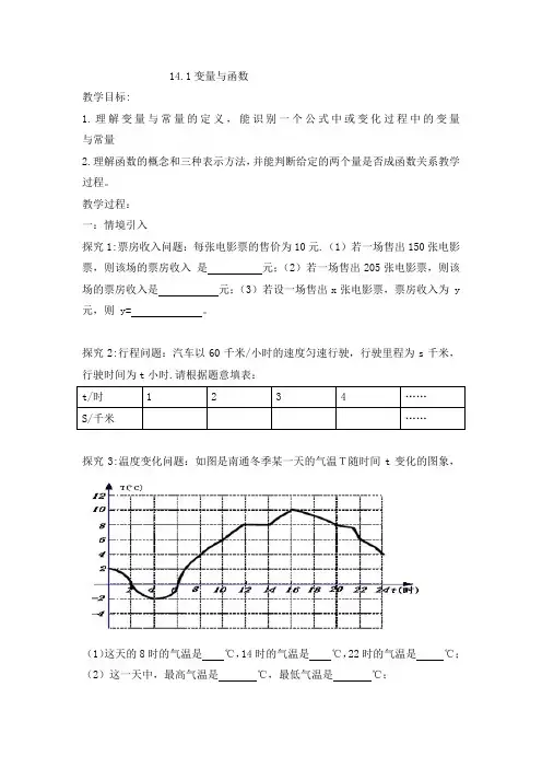 14.1变量与函数——变量与常量