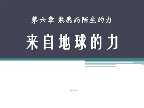 沪科版八年级物理上册 6.4 来自地球的力 PPT-课件3