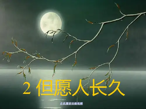 但愿人长久PPT精品课件