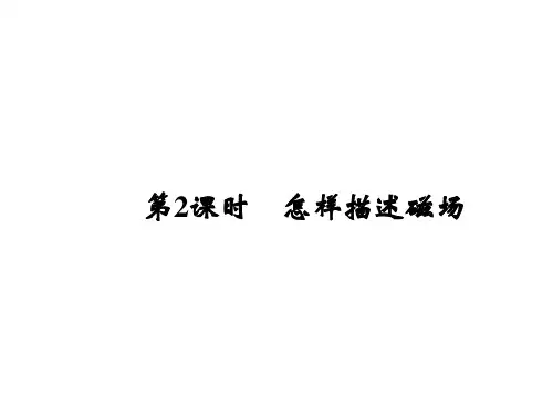 高中物理   5.2 怎样描述磁场 课件(沪科版选修3-1)