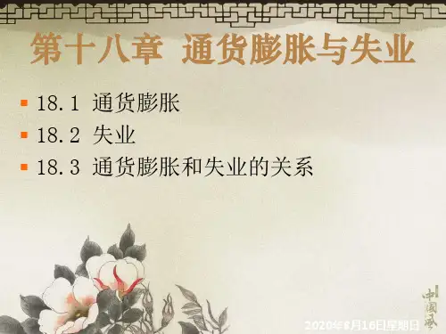 18章通货膨胀与失业理论