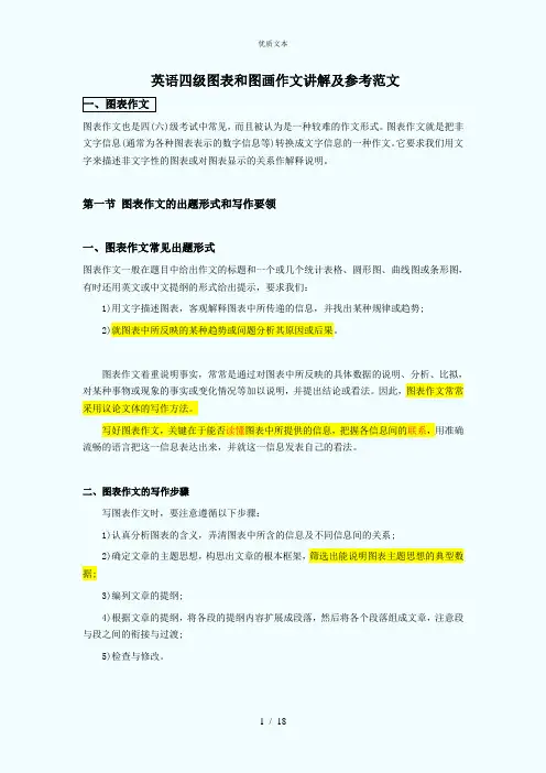 英语四级图表+图画作文讲解及参考范文