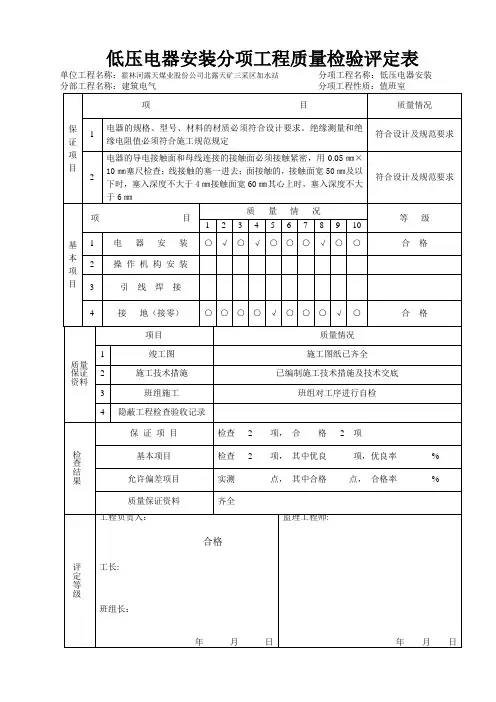 开关插座分项