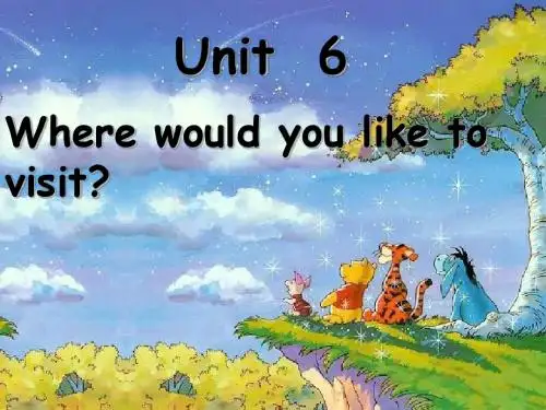 Unit6 Where would you like to visit？
