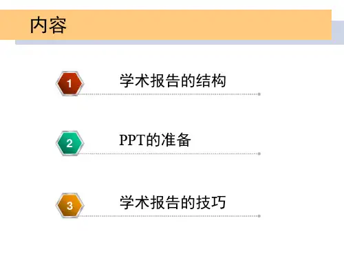 学术会议报告开幕式ppt