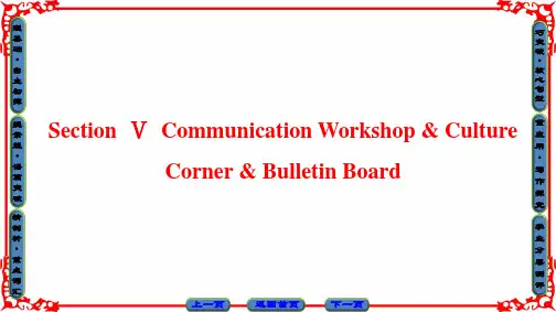 【课堂新坐标】2016-2017学年高中英语北师大版必修3课件：Unit 7 Section Ⅴ Communication Workshop