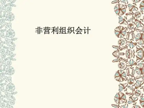 非盈利组织会计概述(ppt 46张)