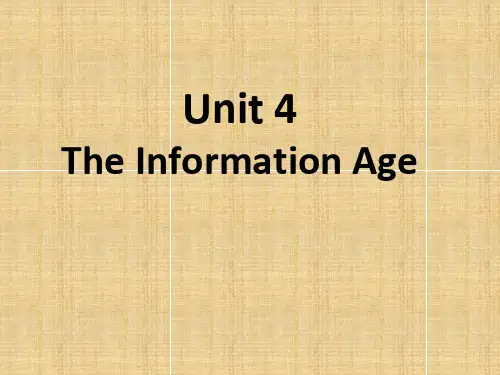 语文版中职英语(基础模块 下册)Unit 4《The Information Age》ppt课件3