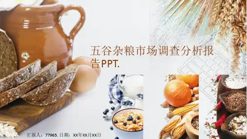 最新五谷杂粮市场调查分析报告PPT