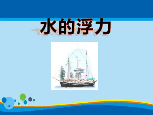 《水的浮力》PPT课件【精选推荐课件】
