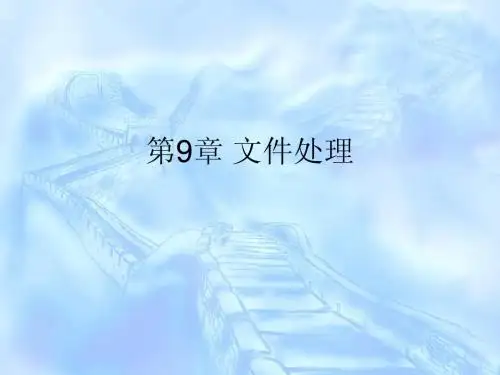 第9章 文件处理