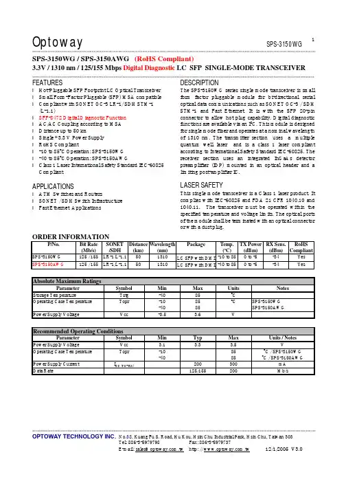 SPS-3150AWG中文资料