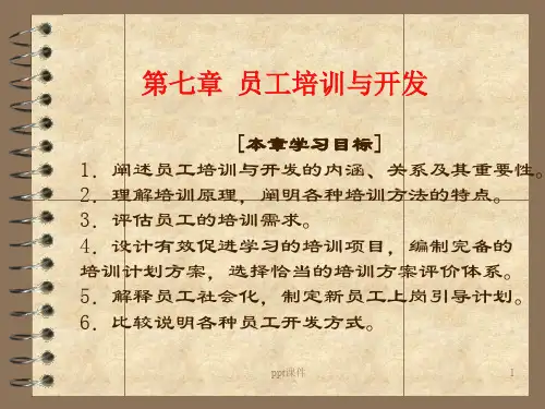 员工培训与开发 (2)  ppt课件