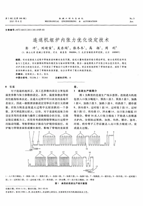 连退机组炉内张力优化设定技术