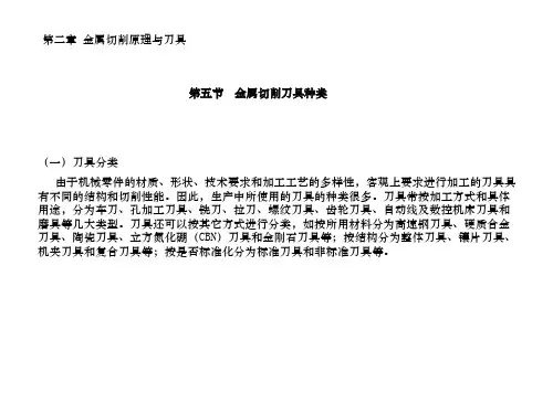 金属切削刀具种类