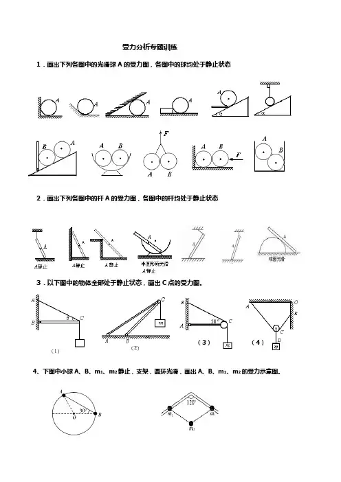高一受力分析