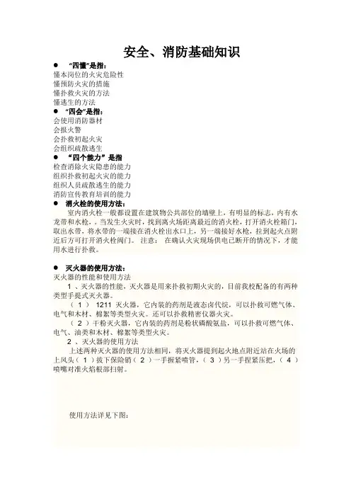 消防中的四懂四会四个能力