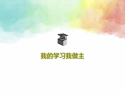 我的学习我做主25页PPT