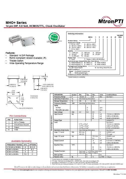MHO12FAD中文资料