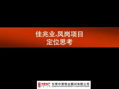 佳兆业.项目定位思考(完整稿)6.14