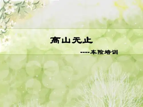 车险培训