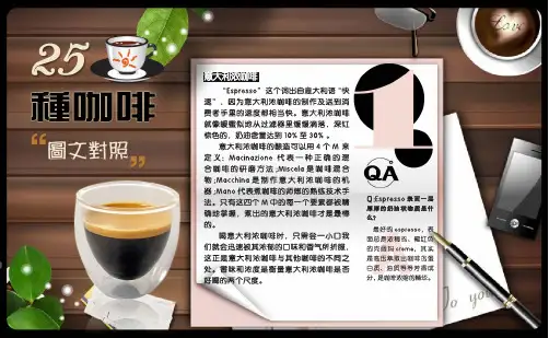 25种咖啡专业调制图文对照
