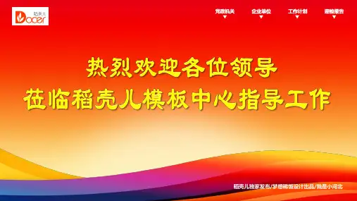 迎检报告迎检报告及背景墙PPT通用模板