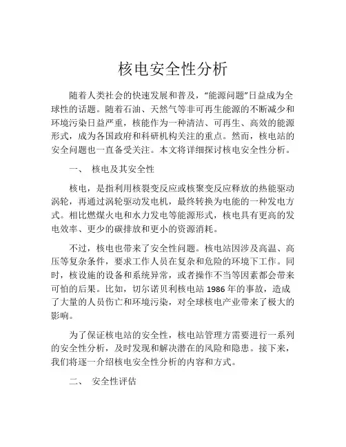核电安全性分析