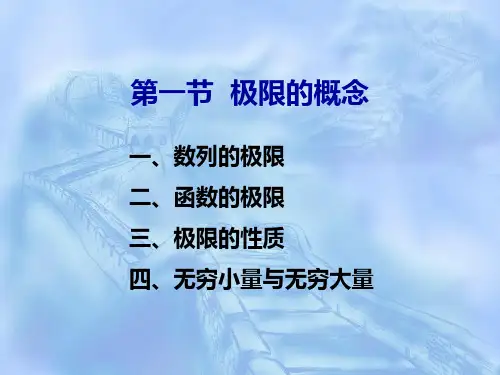 高等数学第02章：极限