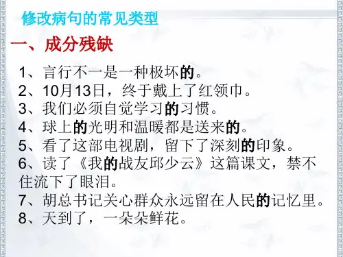 复习1病句