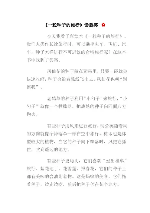 一粒种子的旅行