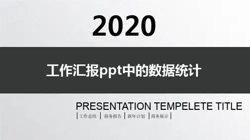 工作汇报ppt中的数据统计