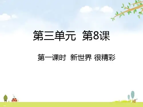 新世界很精彩PPT优质课件