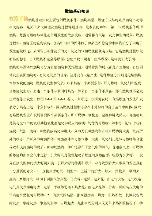 燃烧基础知识