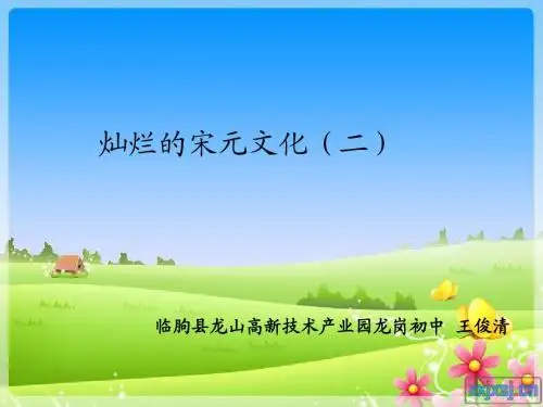 灿烂宋元文化(二)_王俊清
