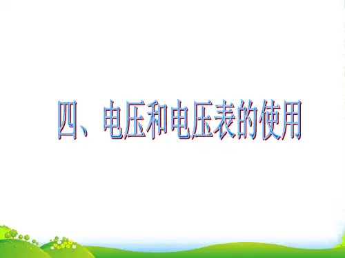 苏科版九年级上册物理13.4《电压和电压表的使用》教学课件(2)