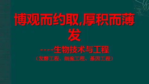 生物技术与工程