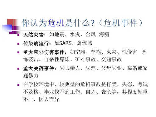 学生心理危机的识别与应对方法