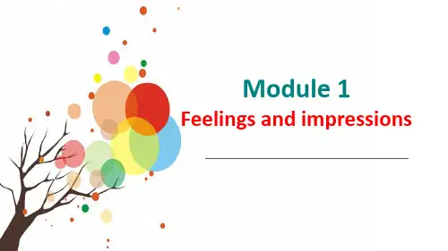 外研社八下英语 模块1 课件M1 Feelings and Expressions