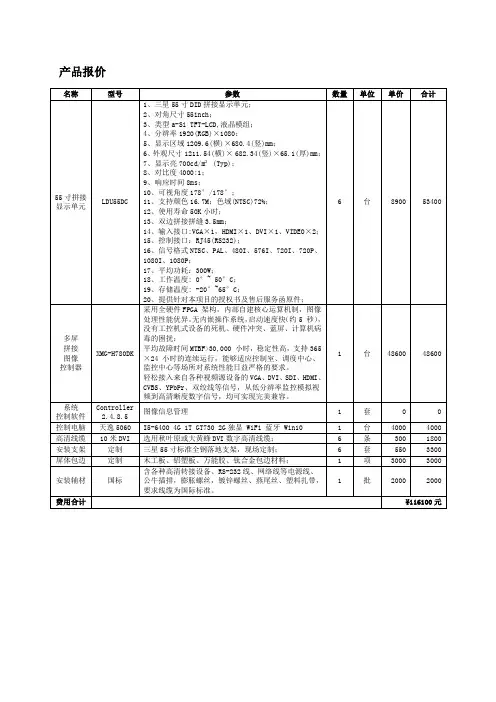 55寸拼接方案