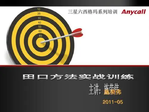 田口方法实战训练