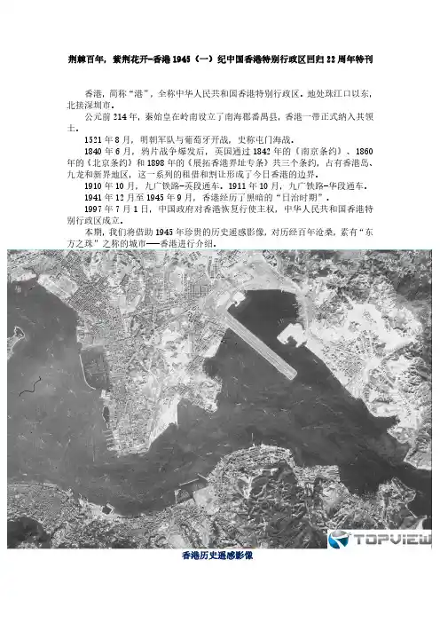 香港1945历史遥感影像(一)