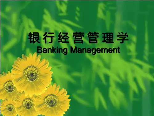 银行经营管理学-商业银行借入资金业务 精品
