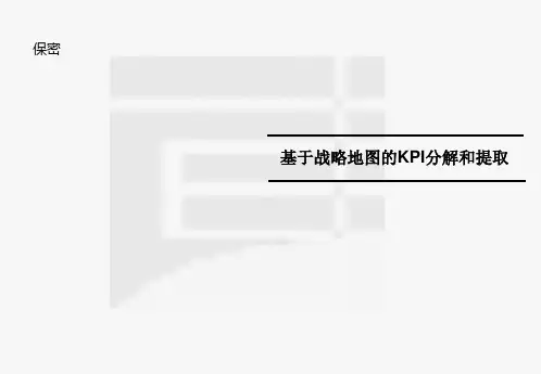 基于战略地图的KI绩效指标分解一个案例PPT课件