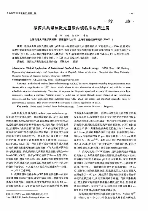 微探头共聚焦激光显微内镜临床应用进展