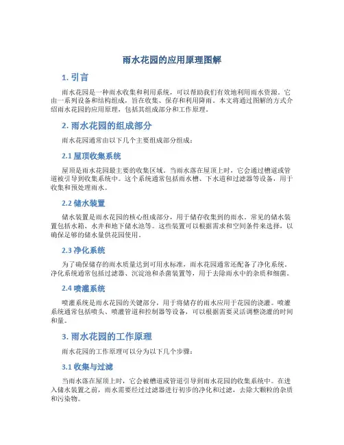 雨水花园的应用原理图解