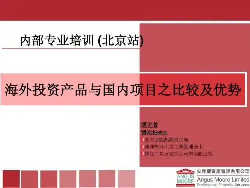 外投资产品与国内项目之比较及优势