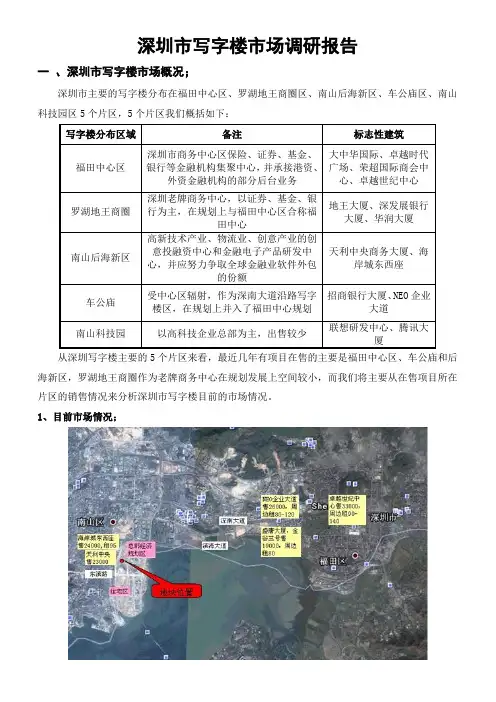 深圳市写字楼市场调研报告