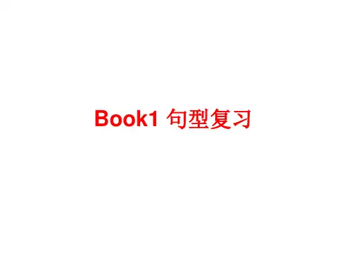 人教版高中英语必修一Unit1-3句型复习